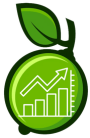 Lime Funnels logo featuring a green lime with an icon representing analytics