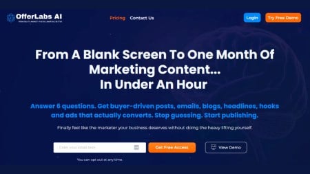 OfferLabs AI website page screenshot