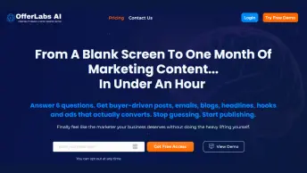 OfferLabs AI website page screenshot
